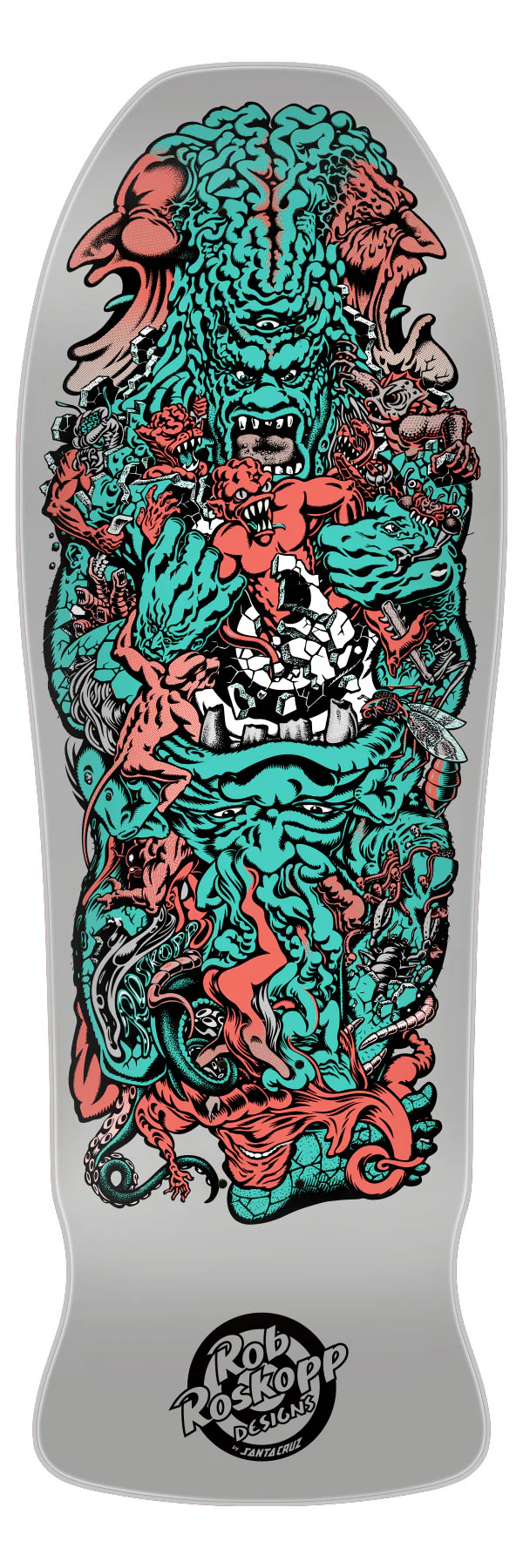 10.22in Rob Roskopp Five Reissue Santa Cruz Skateboard Deck