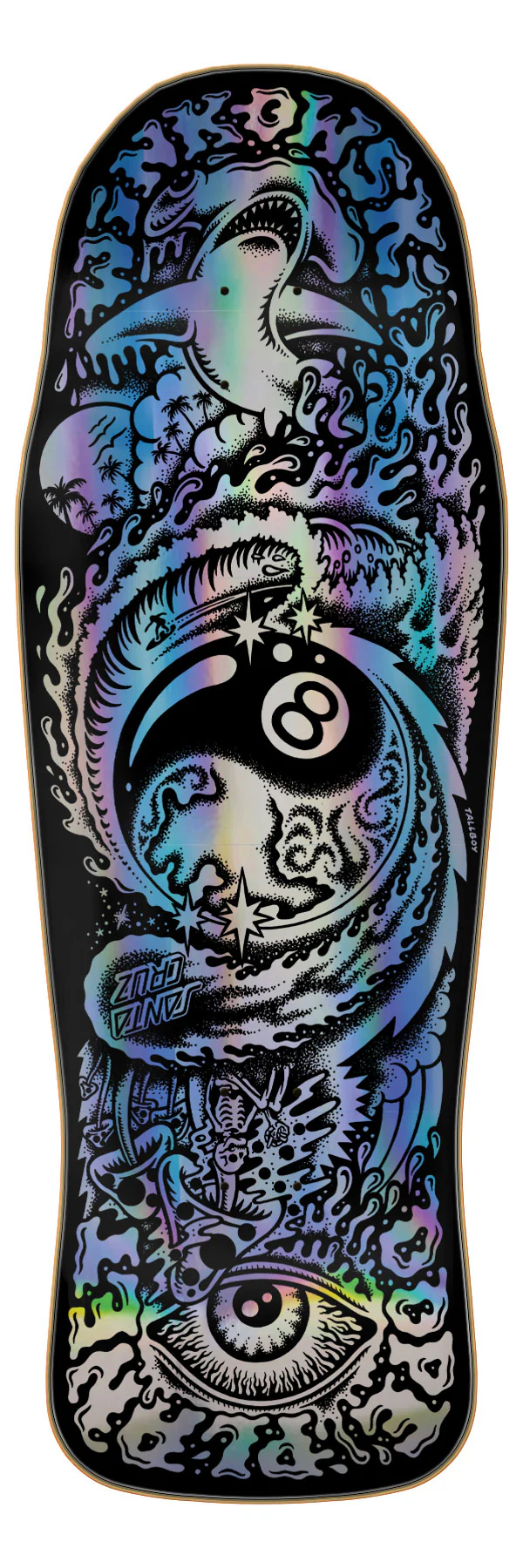10.34in Erick Winkowski Dope Planet Santa Cruz Shaped VX Skateboard Deck