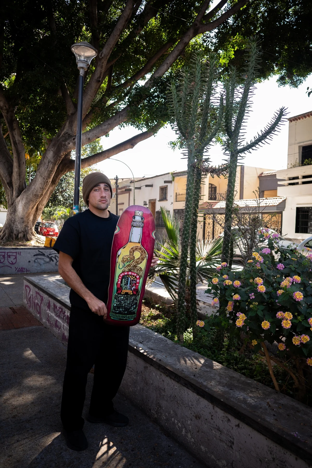 10.35in Winkowski Agave Snake Santa Cruz Shaped Skateboard Deck - Image 3