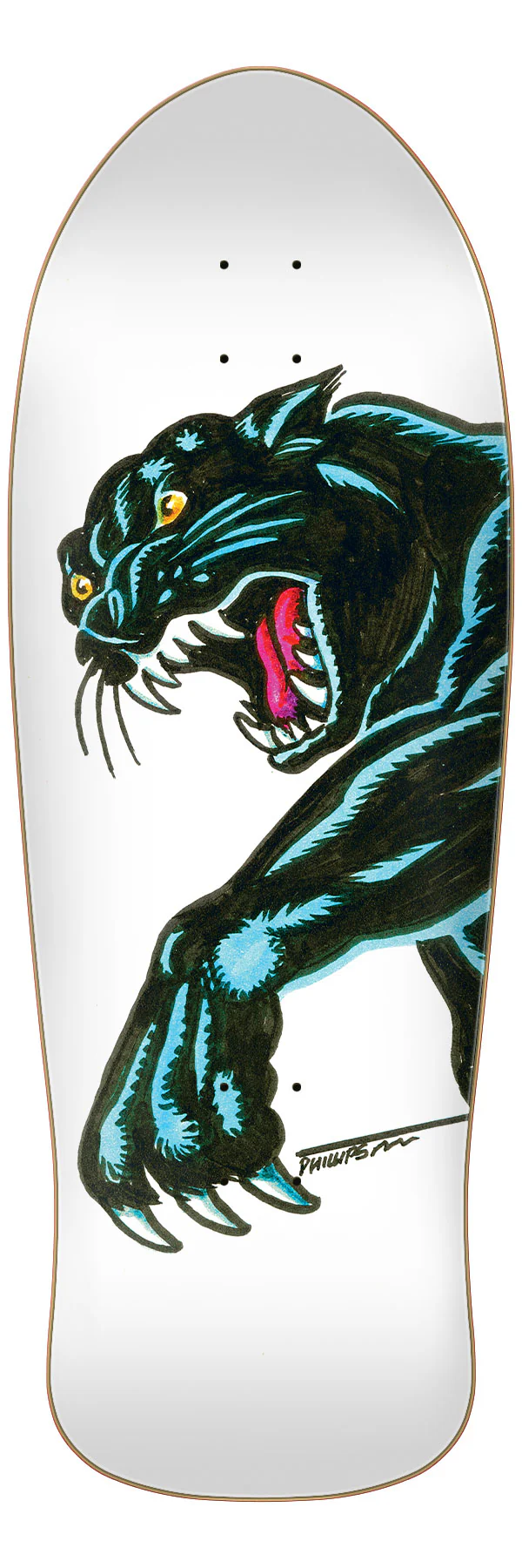 10.54in Natas Kaupas Sketch Panther Reissue Santa Cruz Skateboard Deck