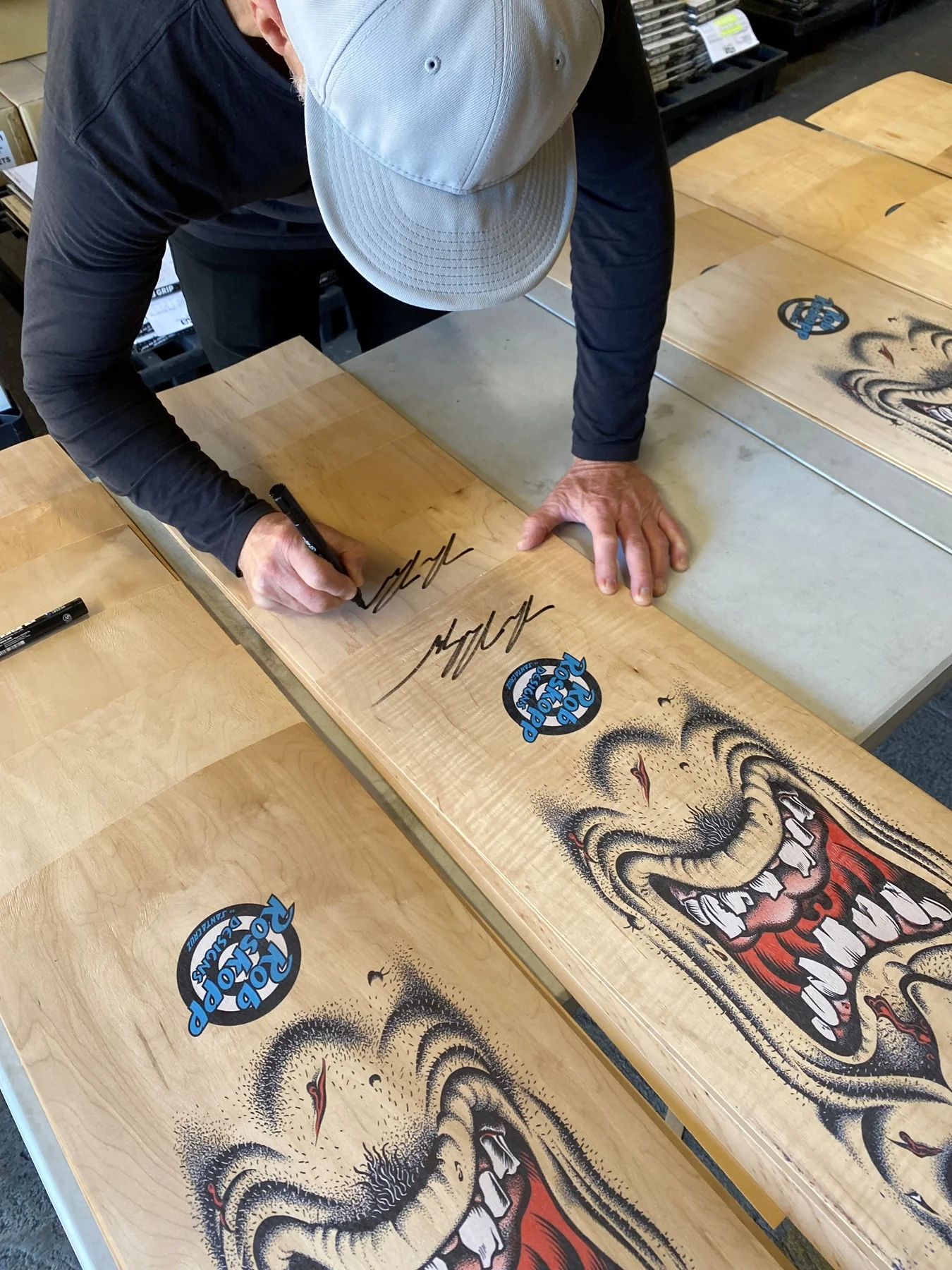 14in Roskopp Face Signed Deck Veneer Art Print