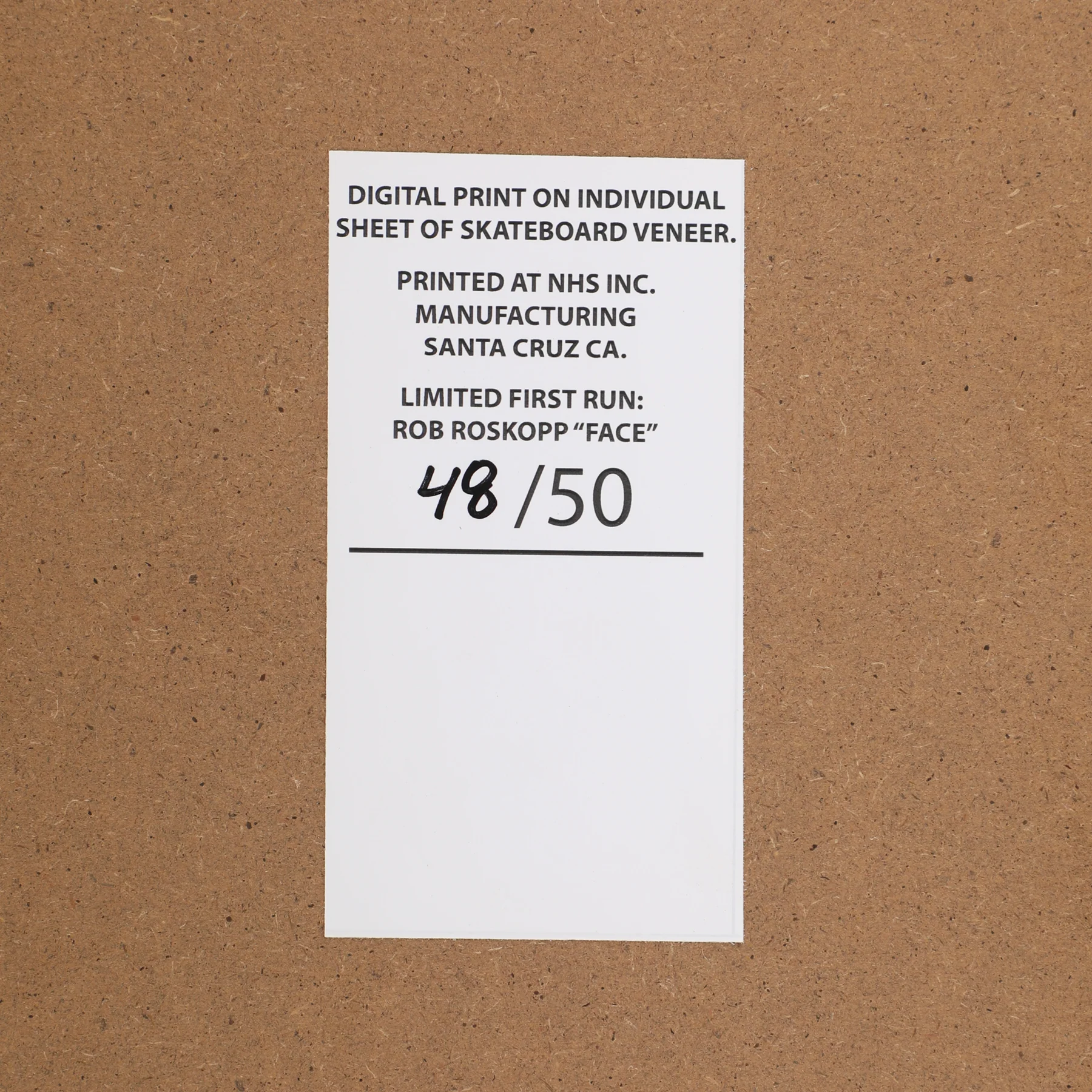 14in Roskopp Face Signed Deck Veneer Art Print - Image 5