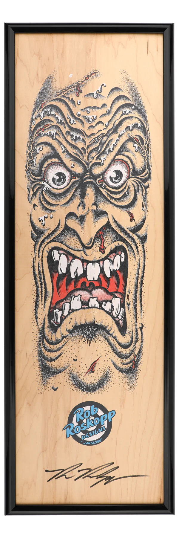 14in Roskopp Face Signed Deck Veneer Art Print - Image 6
