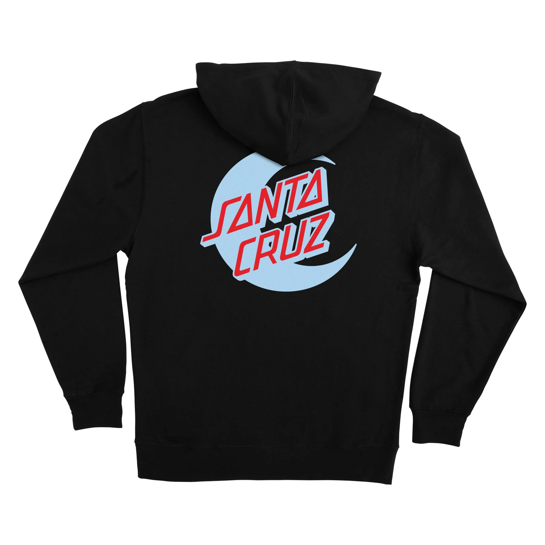 2 Tone Moon Dot Womens Santa Cruz Hoodie - Image 2