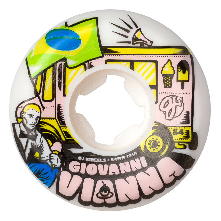 54mm Giovanni Vianna Elite Hardline 101a OJ Skateboard Wheels
