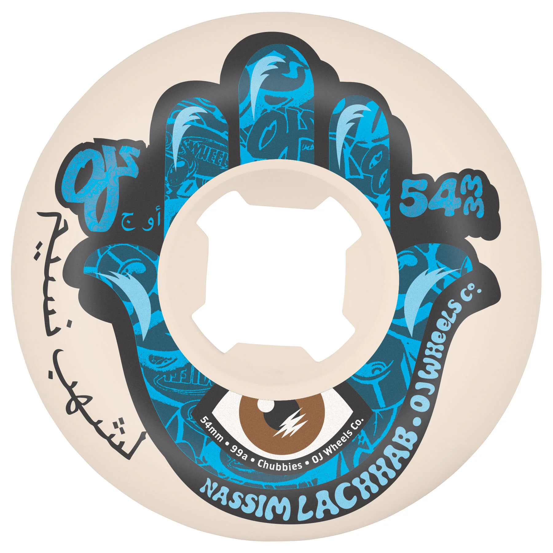 54mm Nassim Lachhab Elite Chubbies 99a OJ Skateboard Wheels