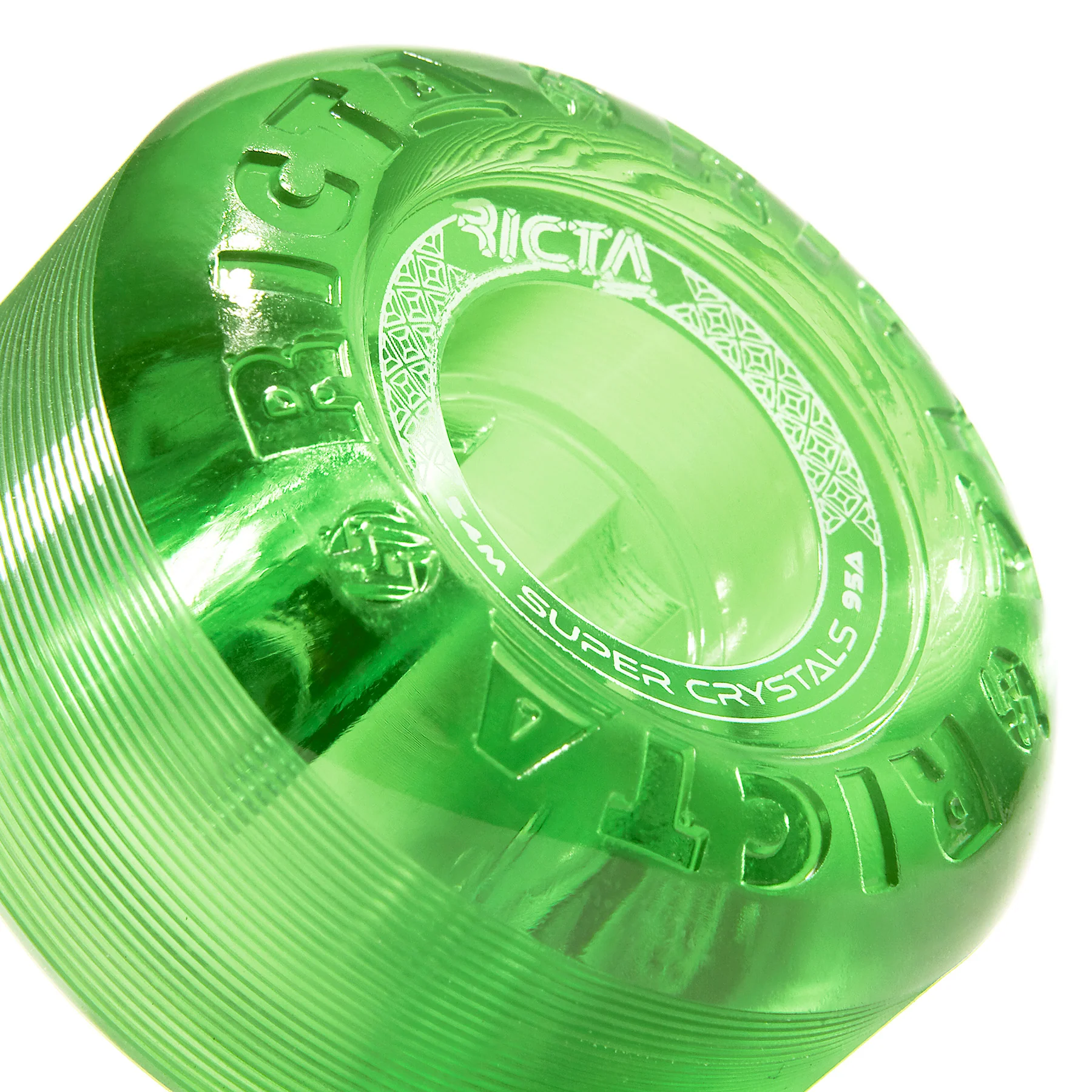 54mm Super Crystals Trans Purple Green Blue Red 95a Ricta Skateboard Wheels - Image 4