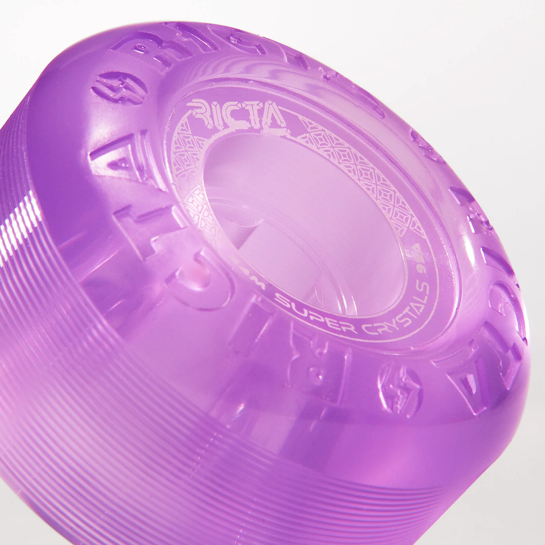 54mm Super Crystals Trans Purple Green Blue Red 95a Ricta Skateboard Wheels - Image 5