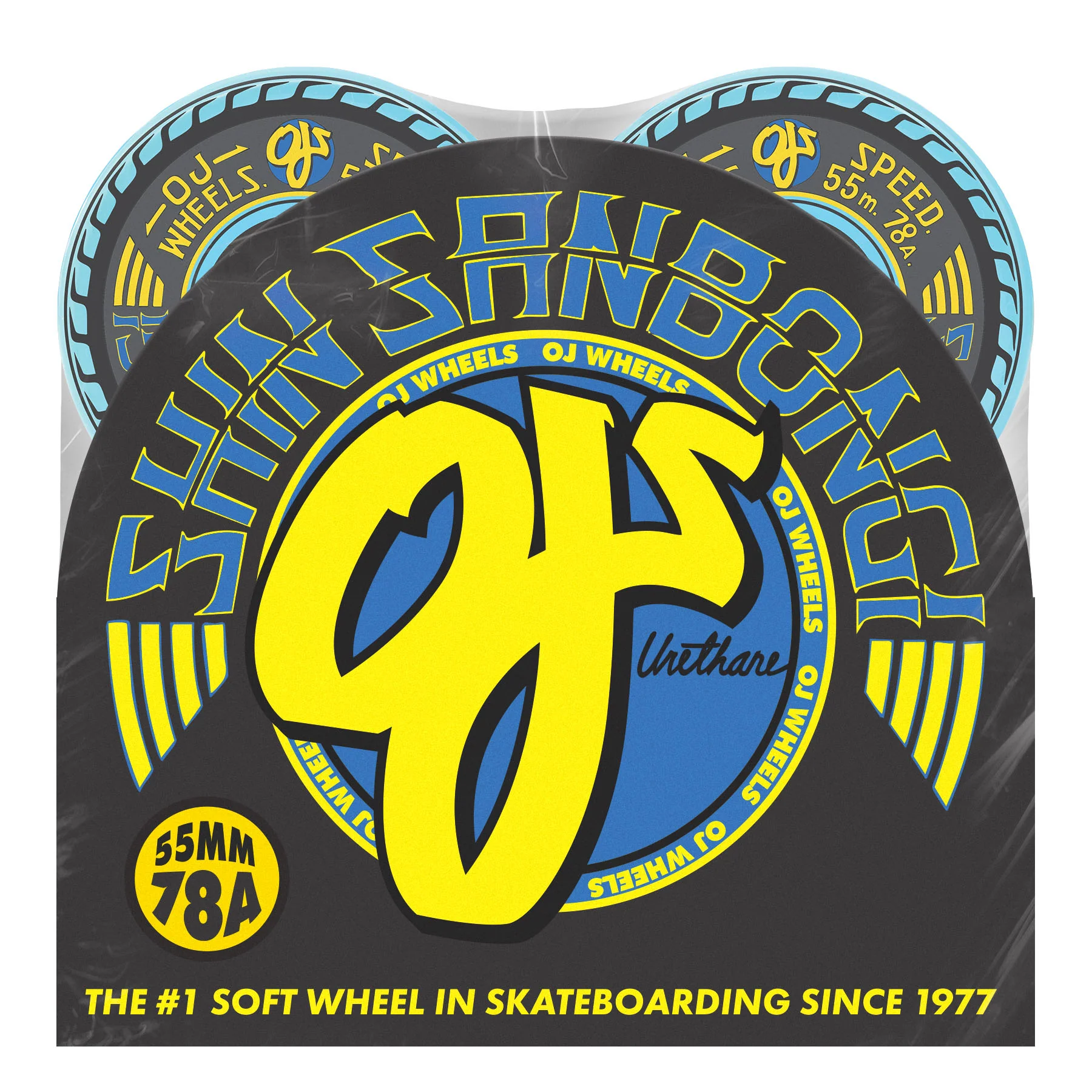 55mm Shin Sanbongi Mini Super Juice 78a OJ Skateboard Wheels - Image 4