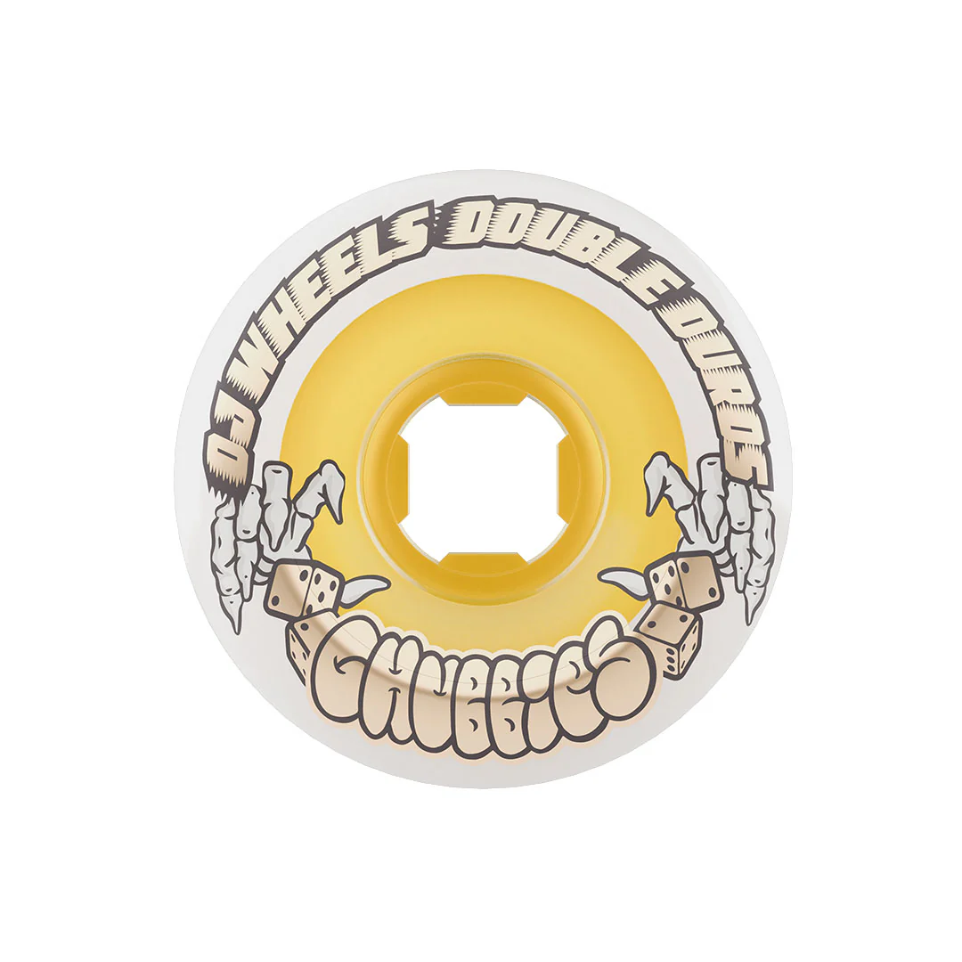 56mm Double Duro White Gum Chubbies 99a/95a OJ Skateboard Wheels - Image 2