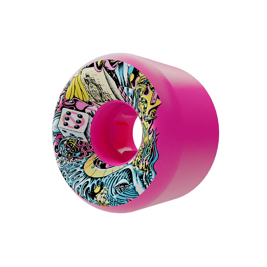 56mm Christian Hosoi Collage Reissue 97a Full Combo Slime Balls Skateboard Wheels