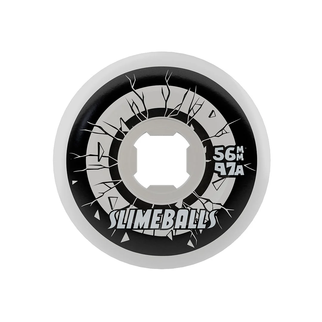 56mm Rob Roskopp Five Reissue 97a Full Combo Slime Balls Skateboard Wheels - Image 3
