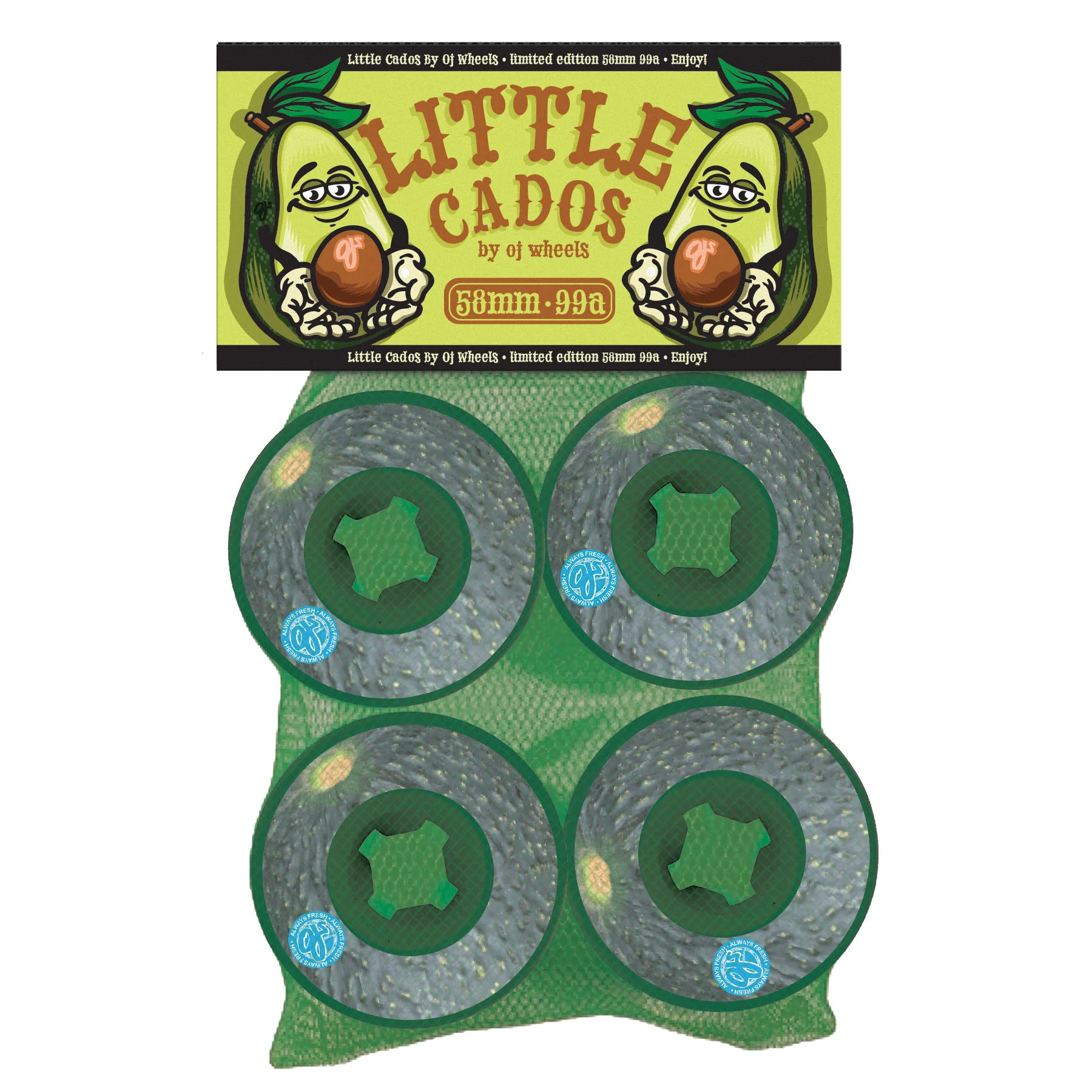 58mm Lil Doodies Cados 99a OJ Skateboard Wheels