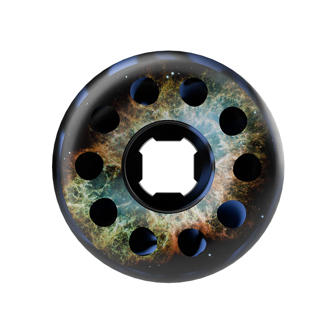 58mm Blue / Black Swirl  Worm Holes 97a Slime Balls Skateboard Wheels - Image 2