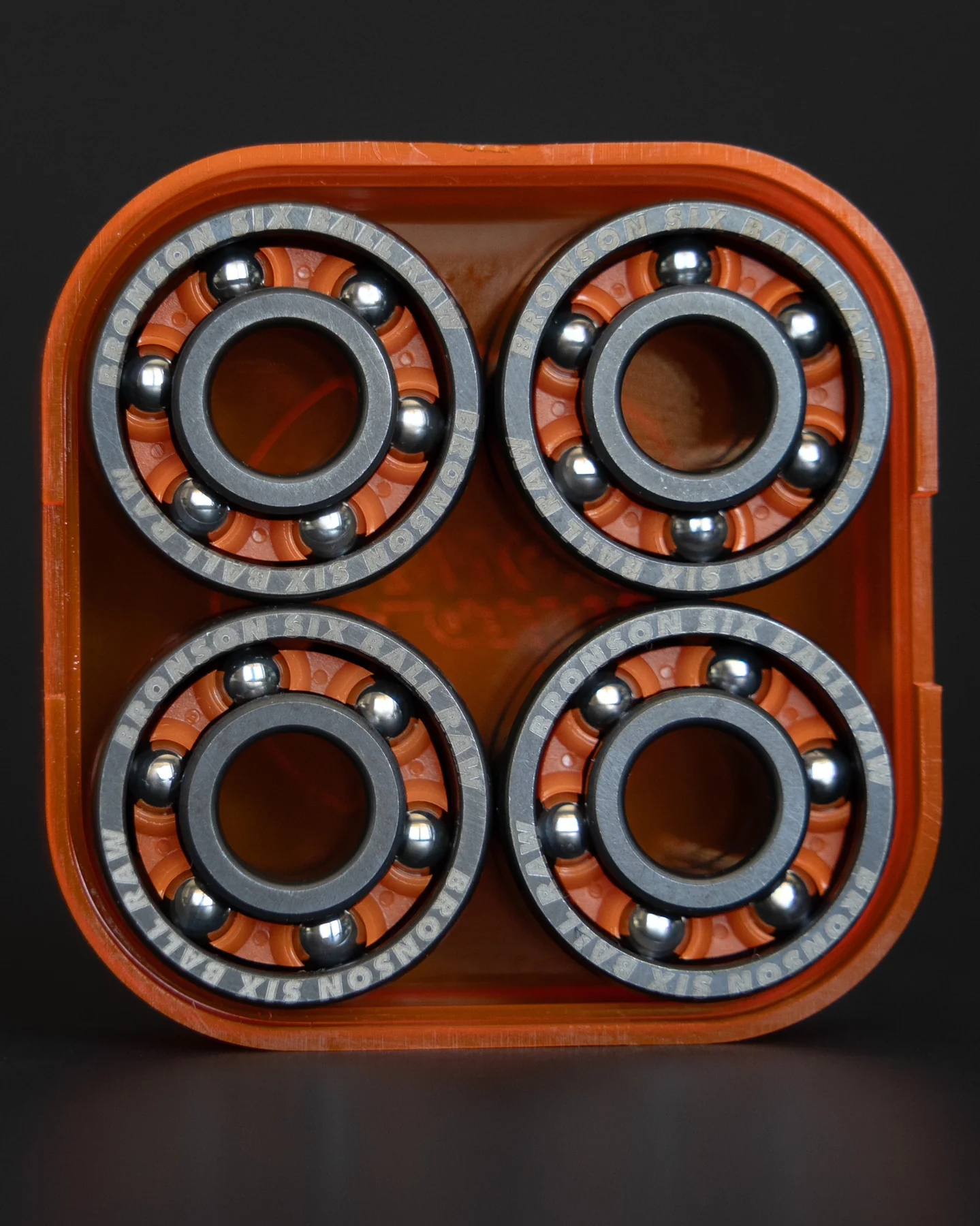 6-Ball Raw Bronson Skateboard Bearings - Image 8