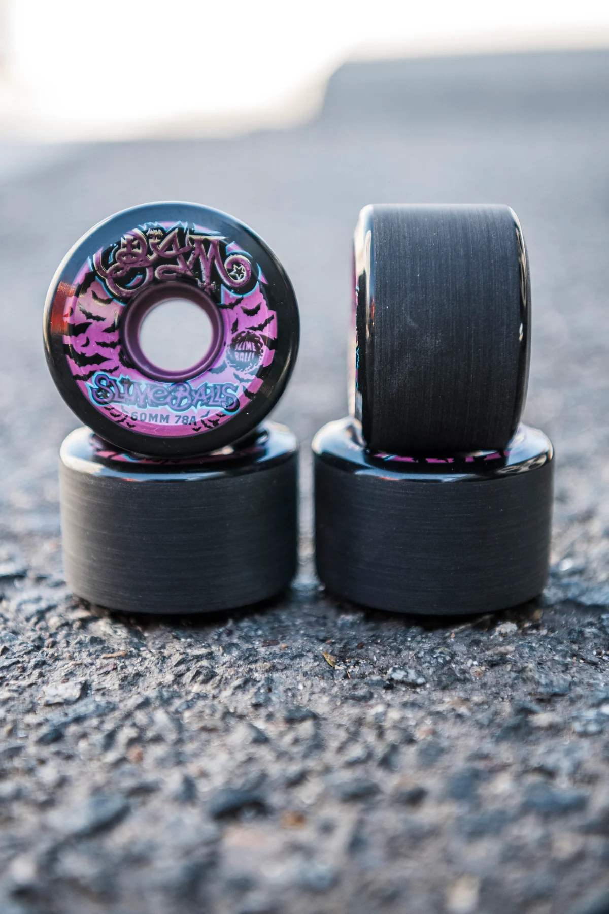 60mm Bam Margera OG Slime 78a Slime Balls Guest Skateboard Wheels - Image 5
