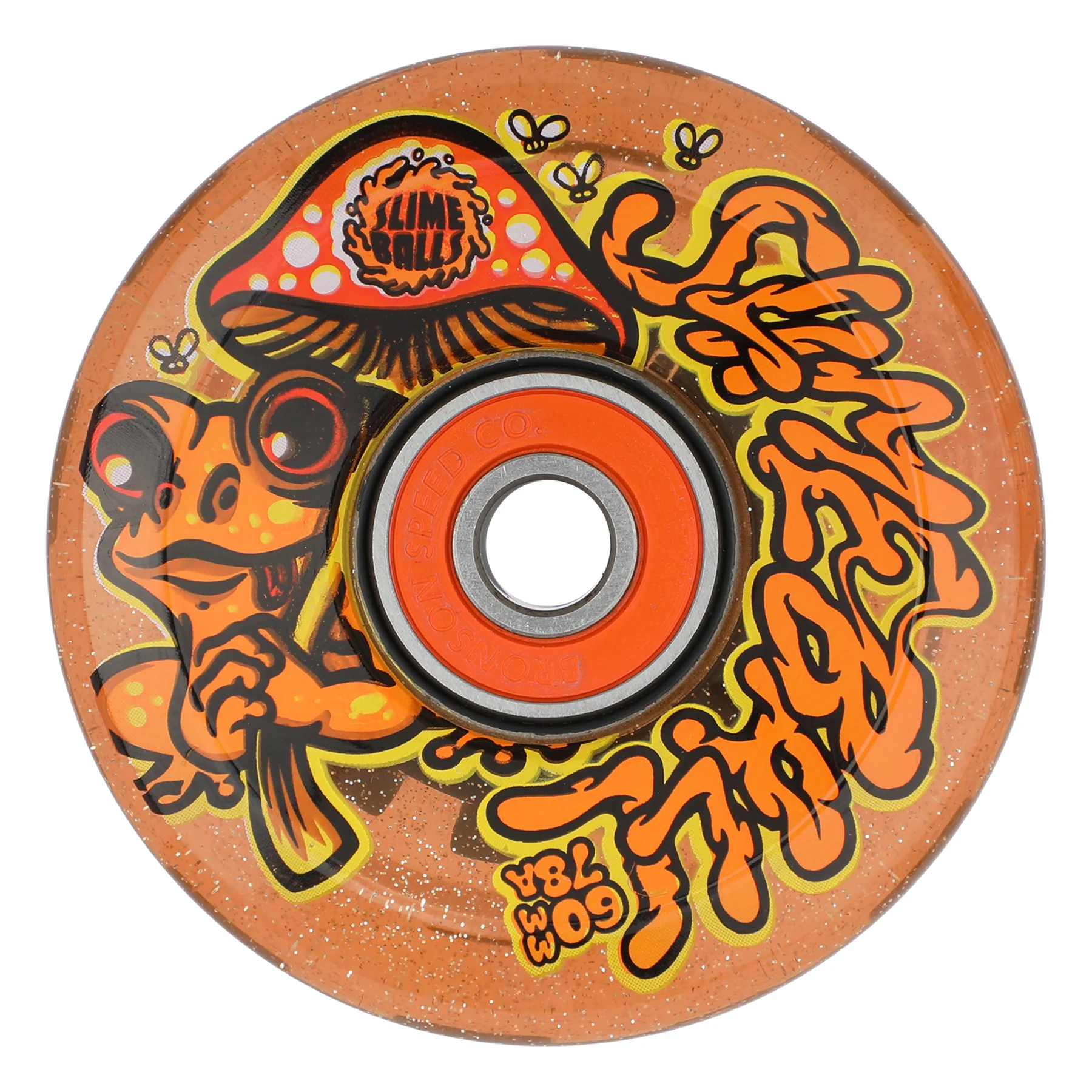 60mm Frog Trips 78a Slime Balls Light Ups Skateboard Wheels