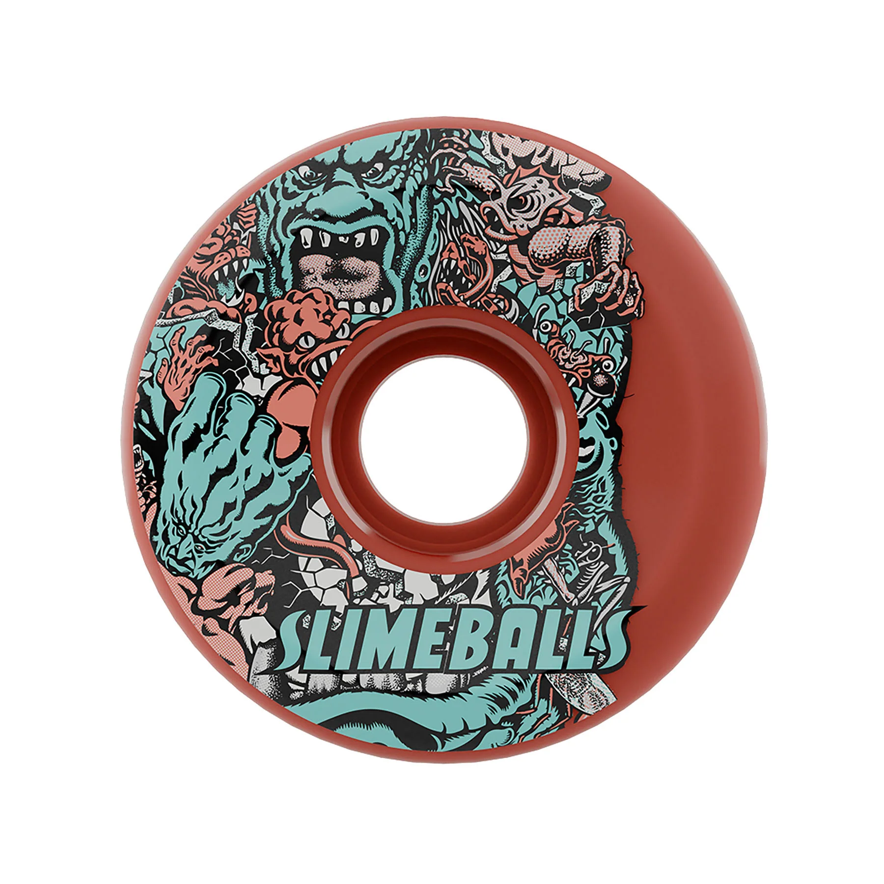 60mm Rob Roskopp Five Reissue 78a OG Slime Slime Balls Skateboard Wheels - Image 2