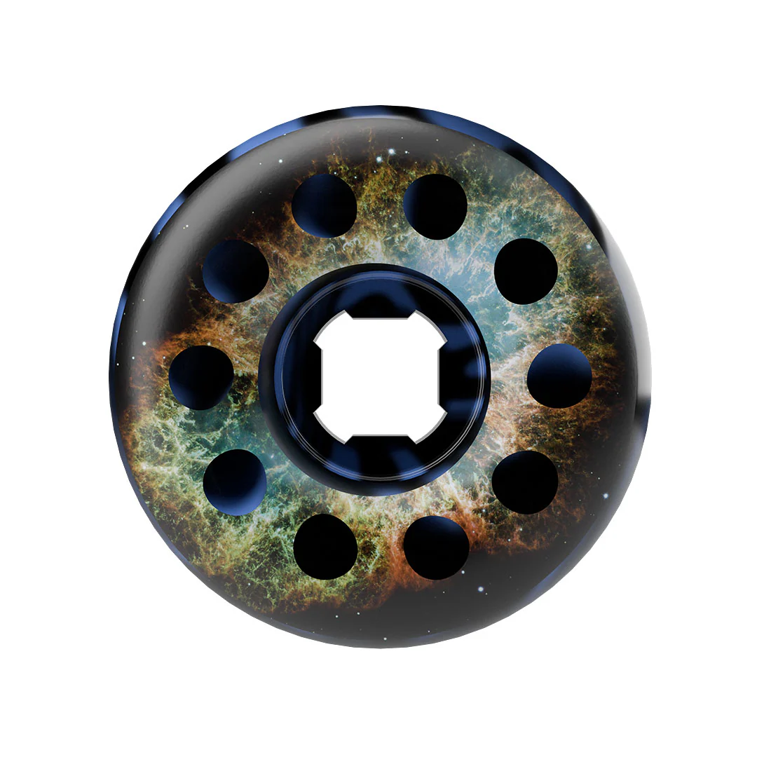 60mm Blue / Black Swirl Worm Holes 97a Slime Balls Skateboard Wheels - Image 2