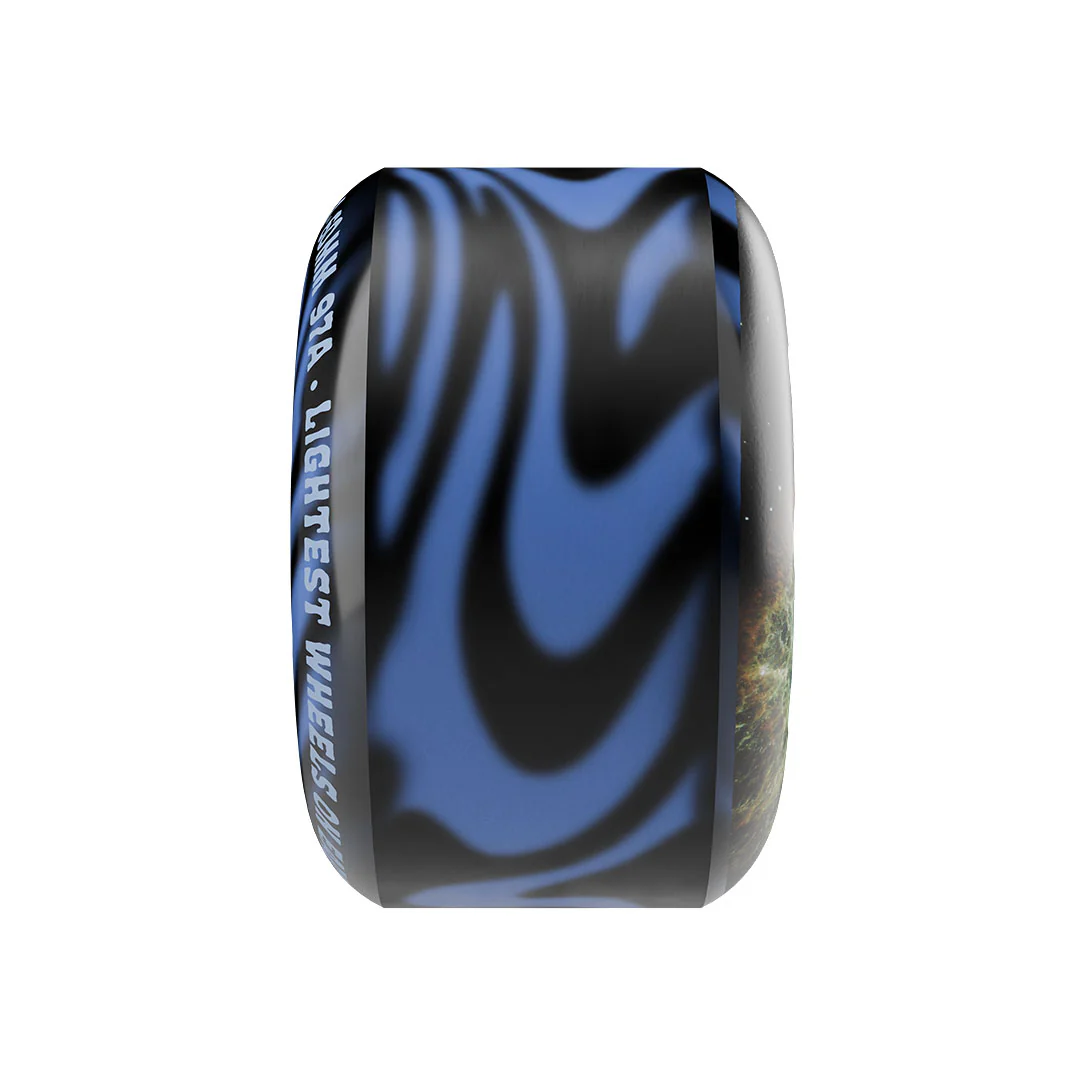 60mm Blue / Black Swirl Worm Holes 97a Slime Balls Skateboard Wheels - Image 4