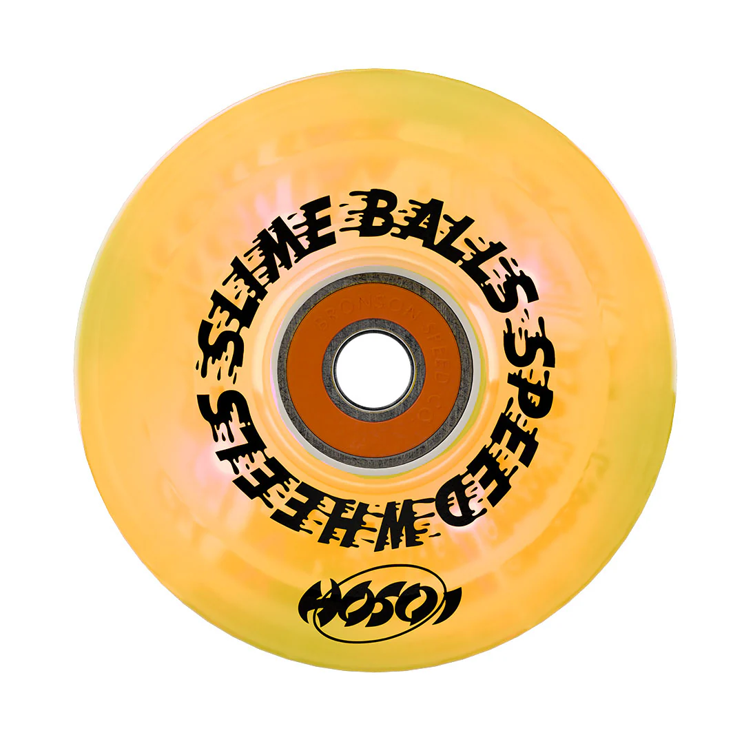66mm Christian Hosoi Collage Reissue 78a Slime Balls Light Ups Skateboard Wheels - Image 3