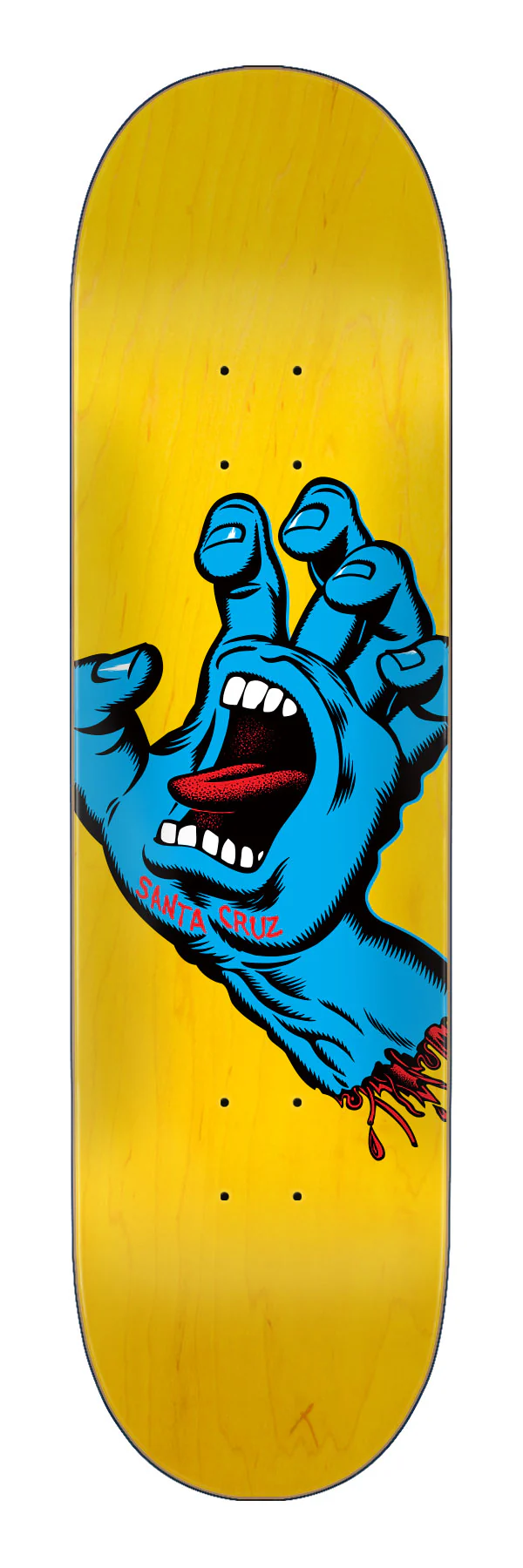 7.25in Screaming Hand Santa Cruz Kids Skateboard Deck