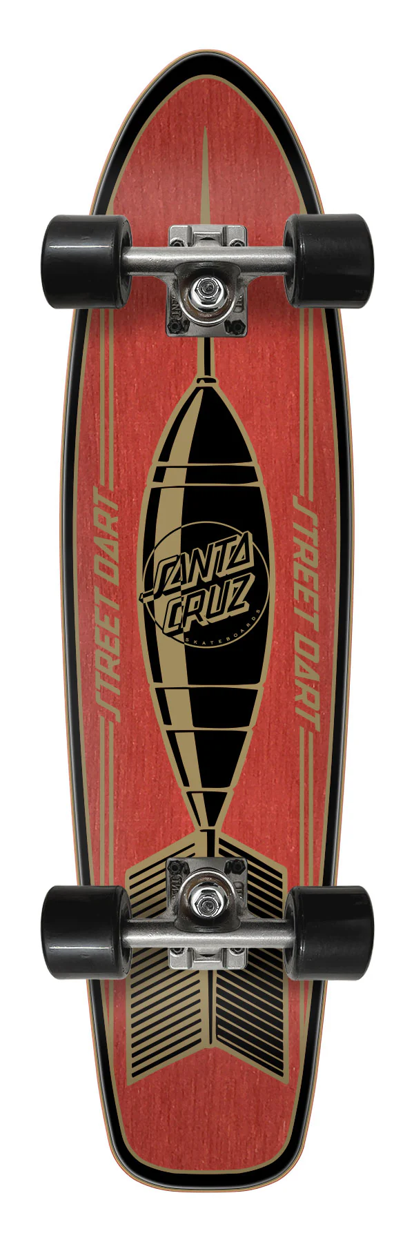 7.4in Street Dart Complete Premium Santa Cruz Skate Cruiser