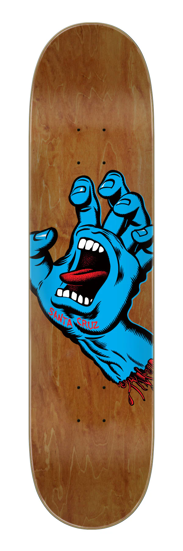 7.5in Screaming Hand Santa Cruz Skateboard Deck