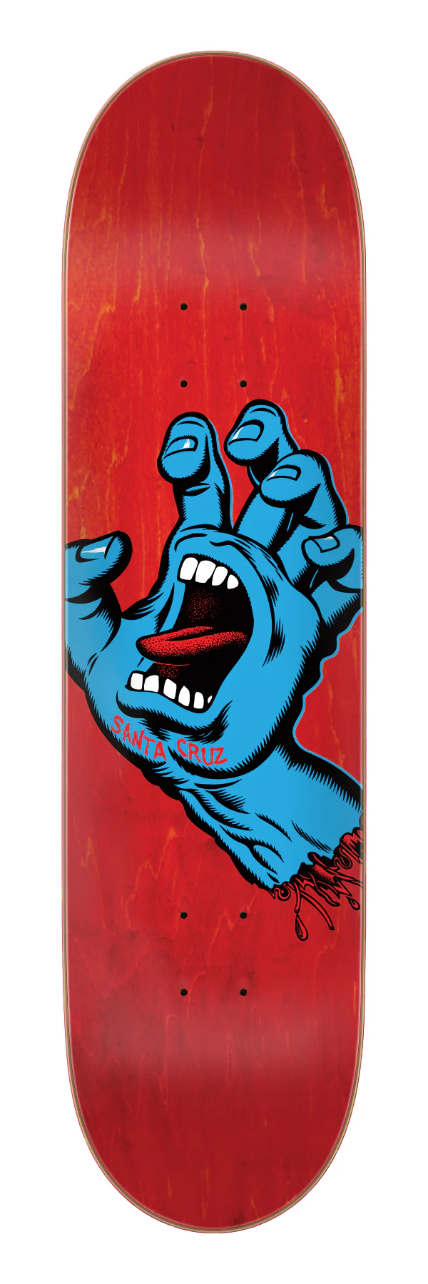 8.00in Screaming Hand Santa Cruz Skateboard Deck