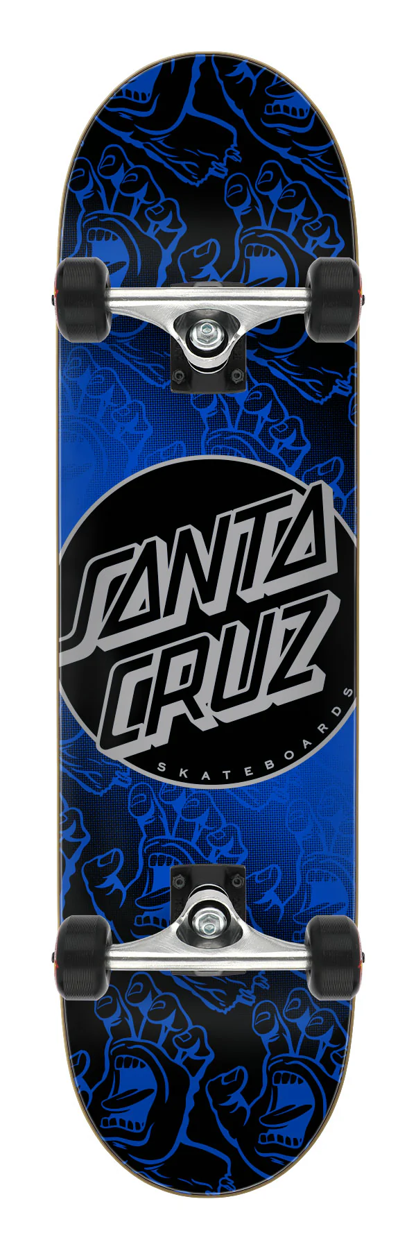 8.25in Large Other Dot Hands Santa Cruz Complete Skateboard