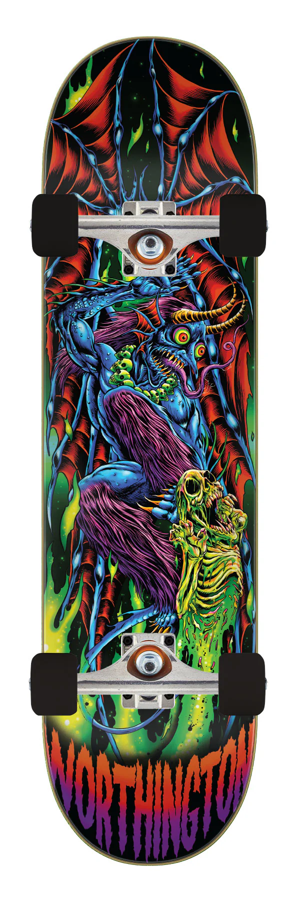 8.5in John Worthington Skullburn Creature Premium Complete Skateboard
