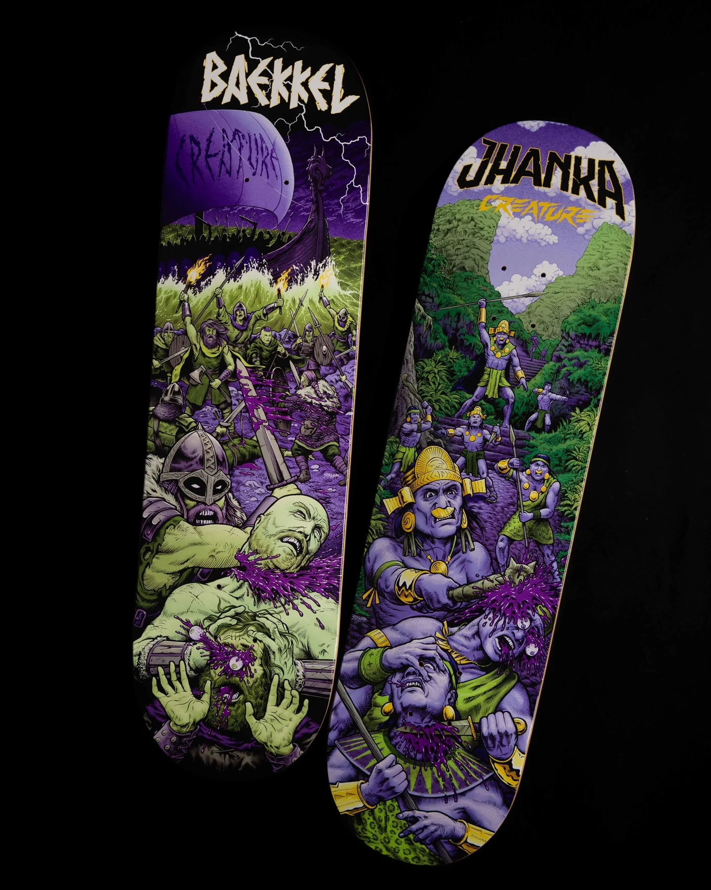 8.375in Jhanka Gonzalez Warriors Creature VX Skateboard Deck - Image 4