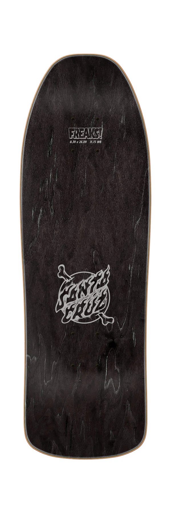 8.39in Death Party Micro Santa Cruz Freaks Skateboard Deck - Image 3