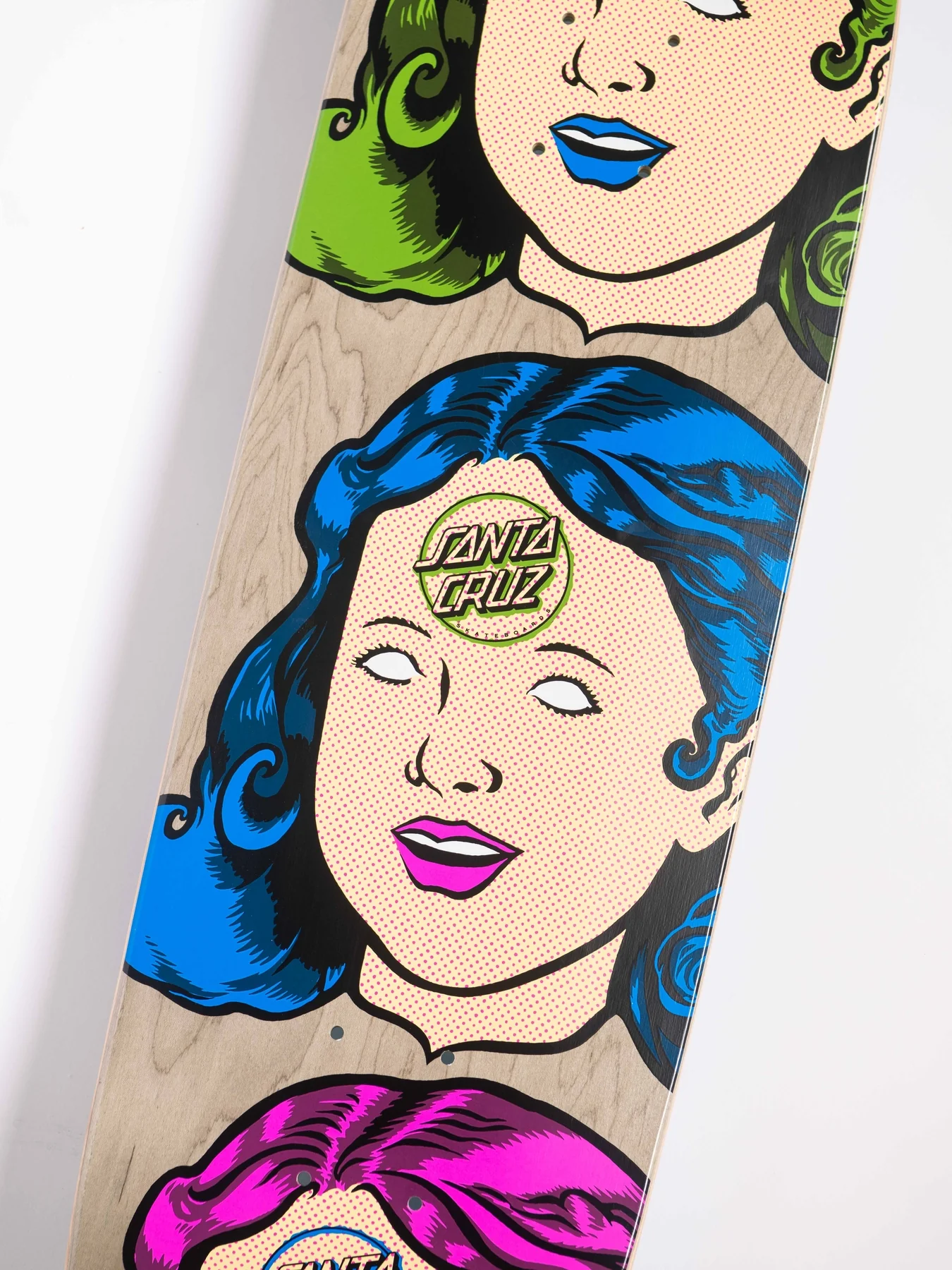 8.5in Possessed Head Santa Cruz FeelBase Shaped Skateboard Deck - Image 3