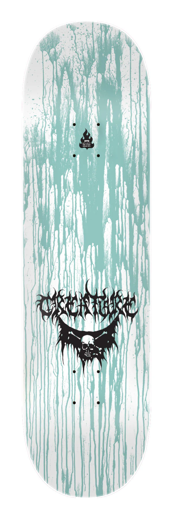 8.6in Baekkel BLK MTL Creature Skateboard Deck - Image 6