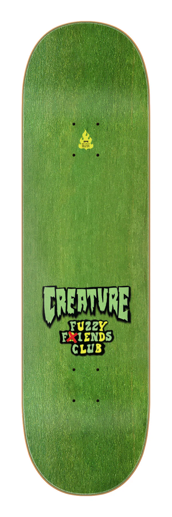 Signed 8.6in Milton Martinez Fuzzy Fiends Creature Skateboard Deck - Image 4