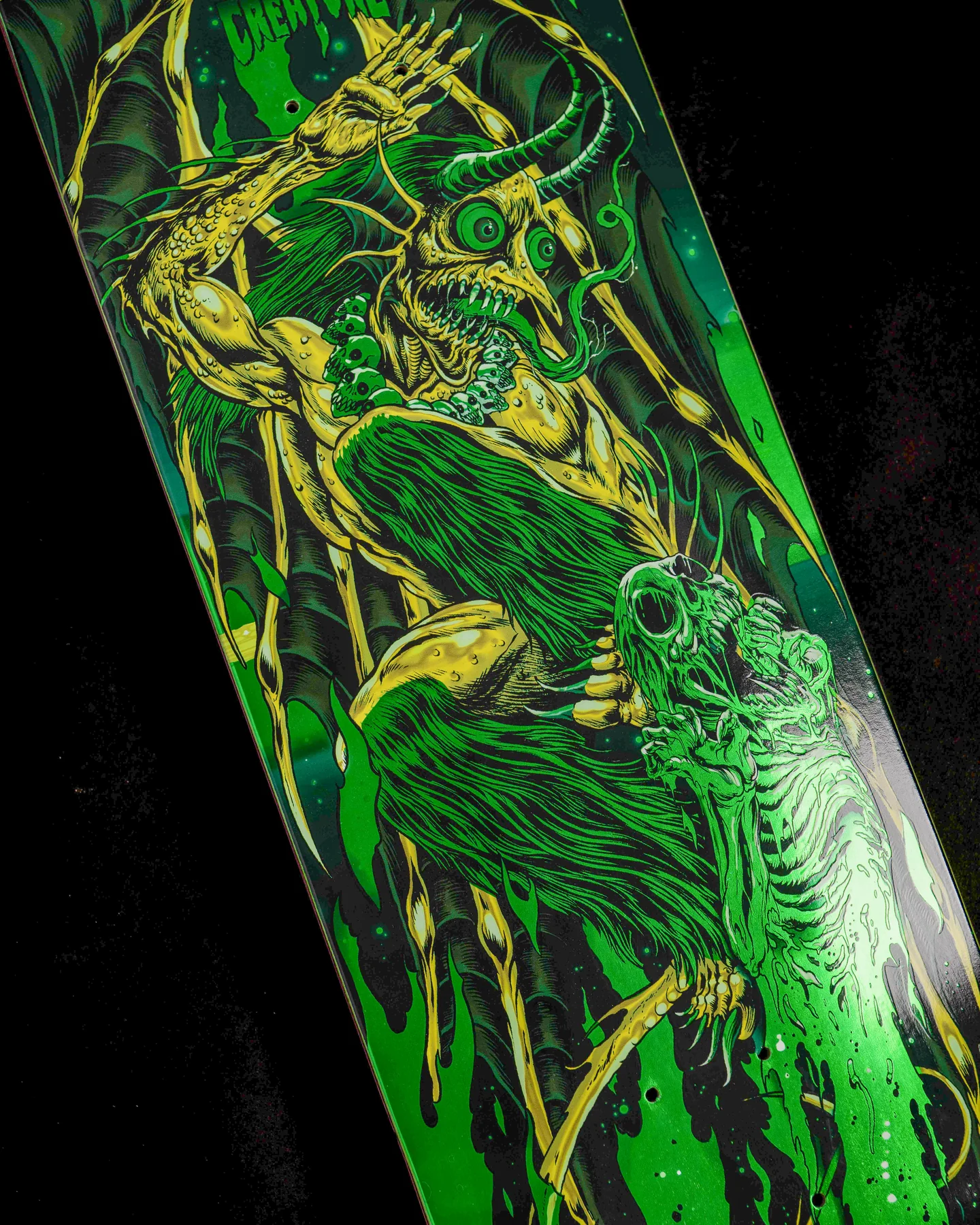 8.6in John Worthington Skullburn Creature VX Skateboard Deck - Image 3