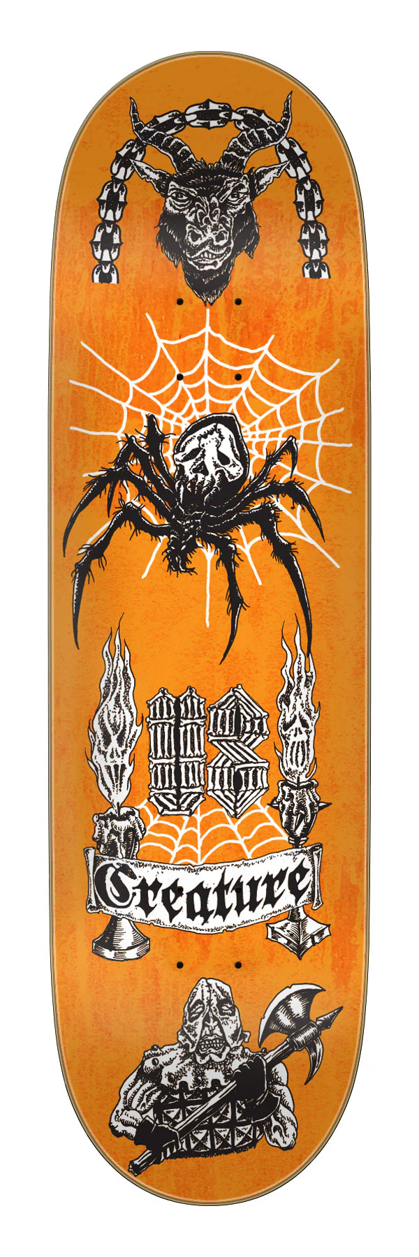8.80in Collin Provost Creach Us Creature Stumps Skateboard Deck
