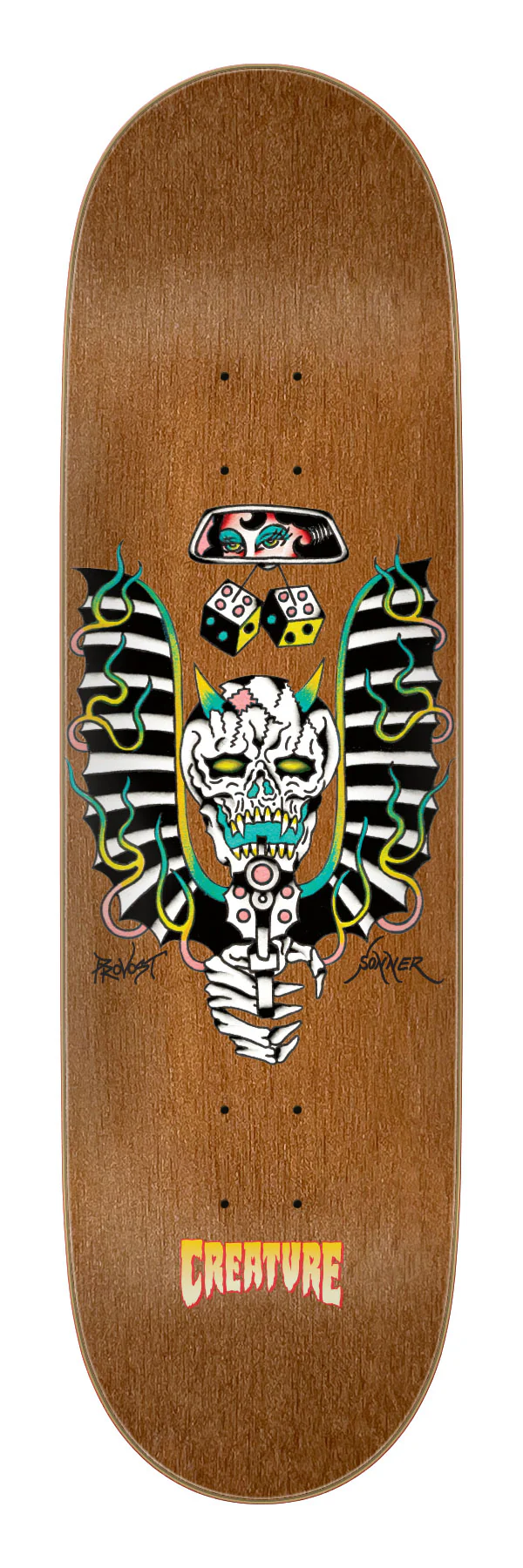 8.8in Collin Provost Flash Creature Stumps Skateboard Deck