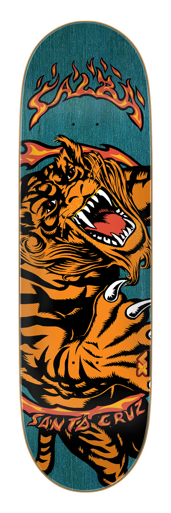 9.00n Salba Tiger Remix Santa Cruz VX Skateboard Deck