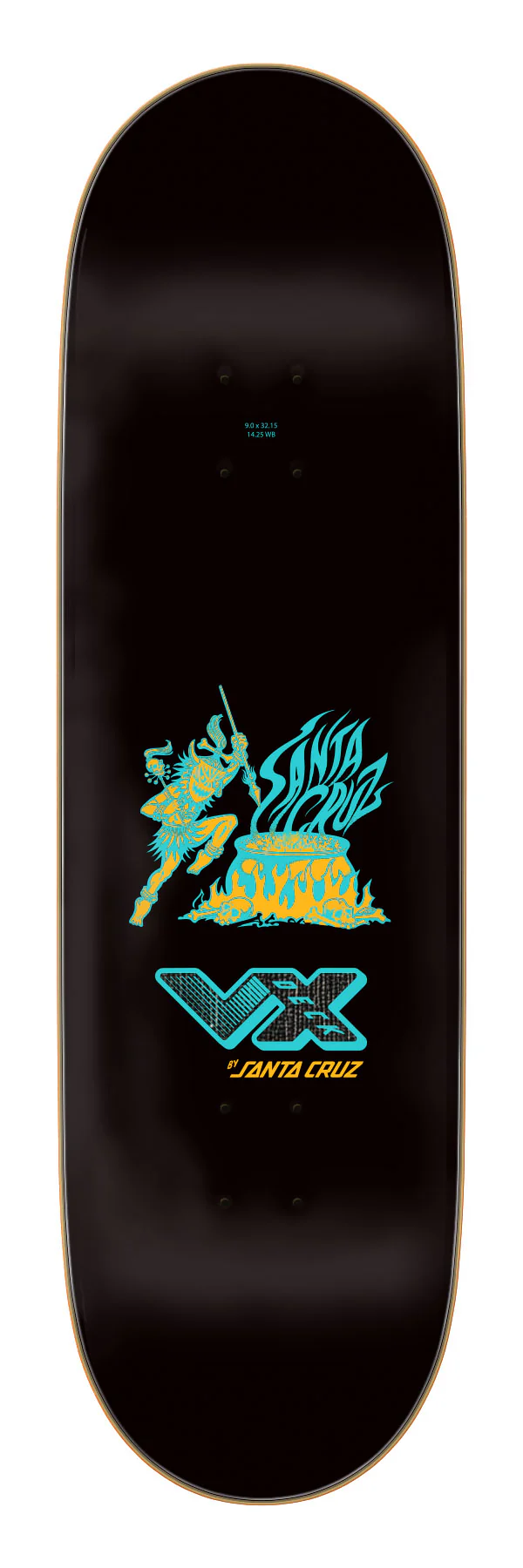 9.00n Salba Tiger Remix Santa Cruz VX Skateboard Deck - Image 2