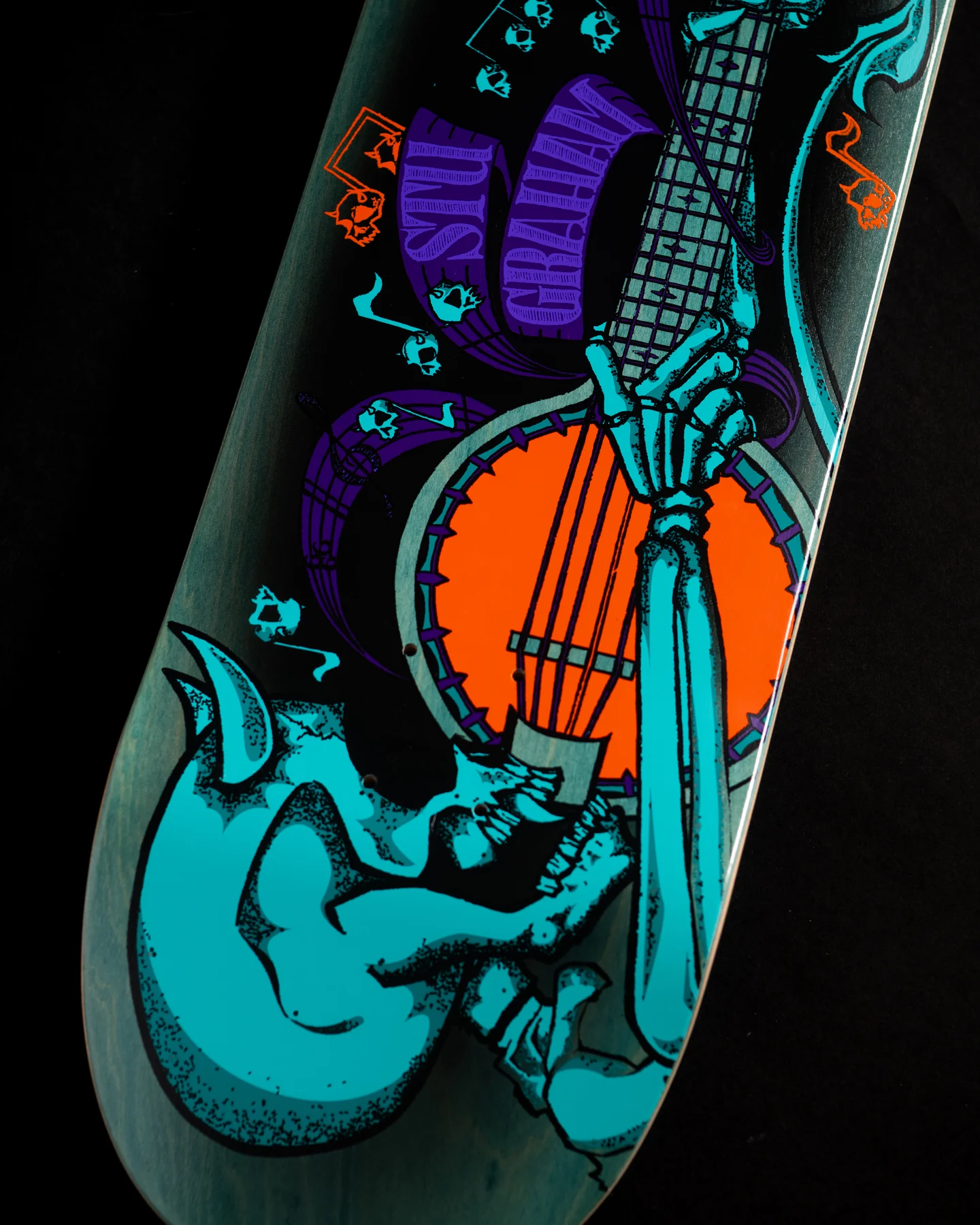 9.125in Stu Graham Stand Fast 2 Creature Shaped Skateboard Deck - Image 3