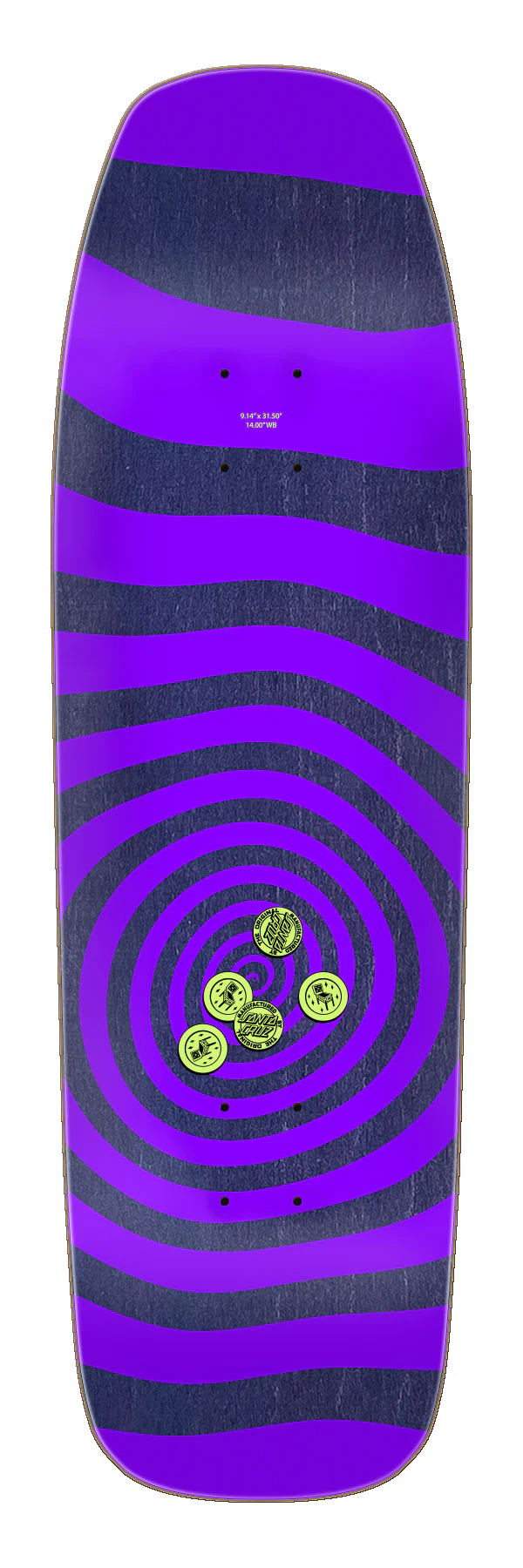 9.14in Fabiana Delfino Pinball Vision Santa Cruz Shaped Skateboard Deck - Image 2