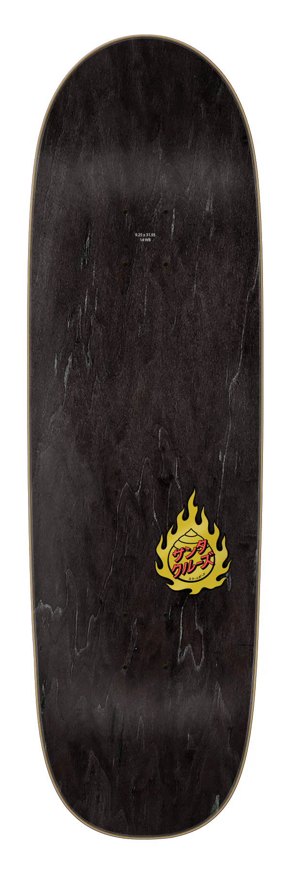 9.25in Dressen Sword Santa Cruz Shaped Skateboard Deck - Image 2