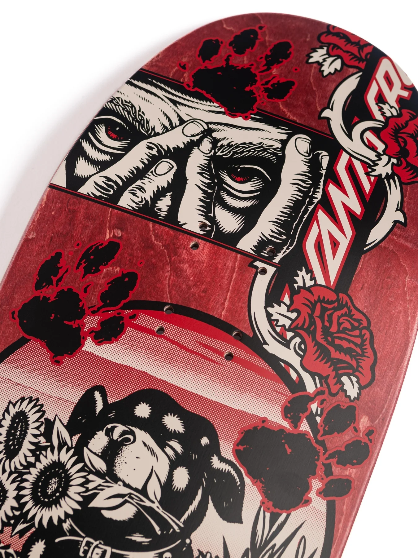 9.3in Dressen Evo Shaped Santa Cruz Skateboard Deck - Image 3