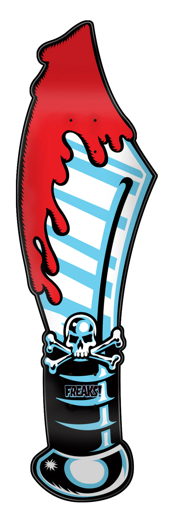 9.4in Keith Meek Slasher Sword Santa Cruz Freaks Skateboard Deck - Image 2