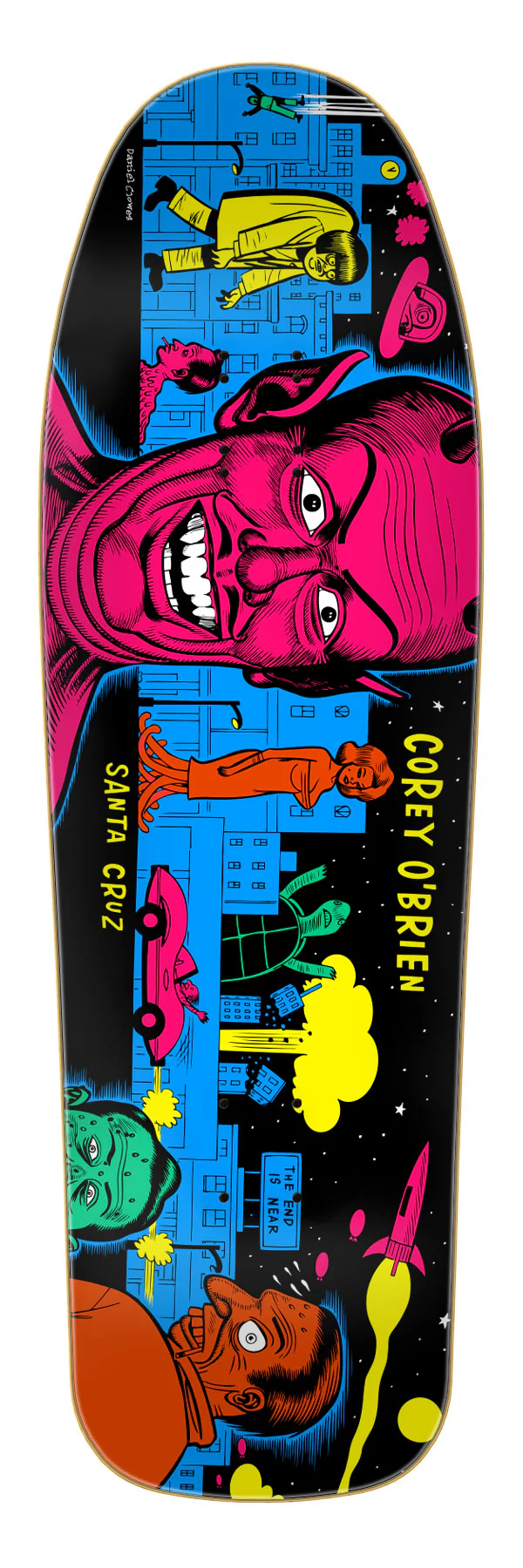 9.75in Corey Obrien Mutant City Santa Cruz Reissue Skateboard Deck