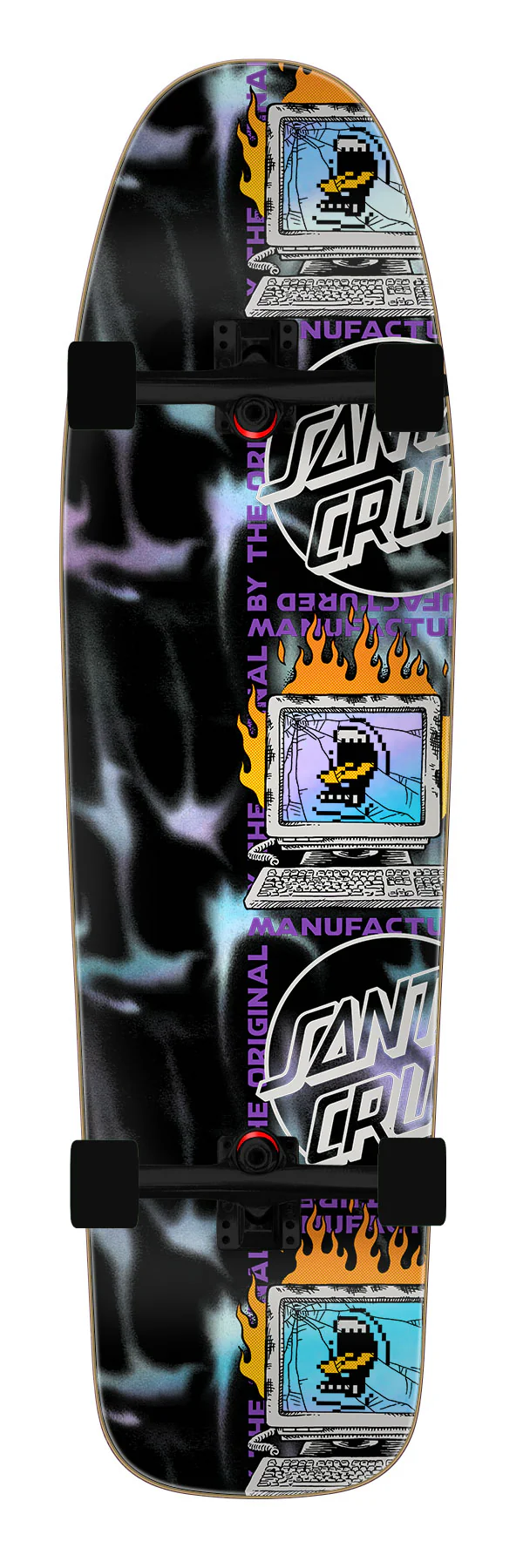 10.32in Dot Dudes Santa Cruz Shaped Skate Cruiser