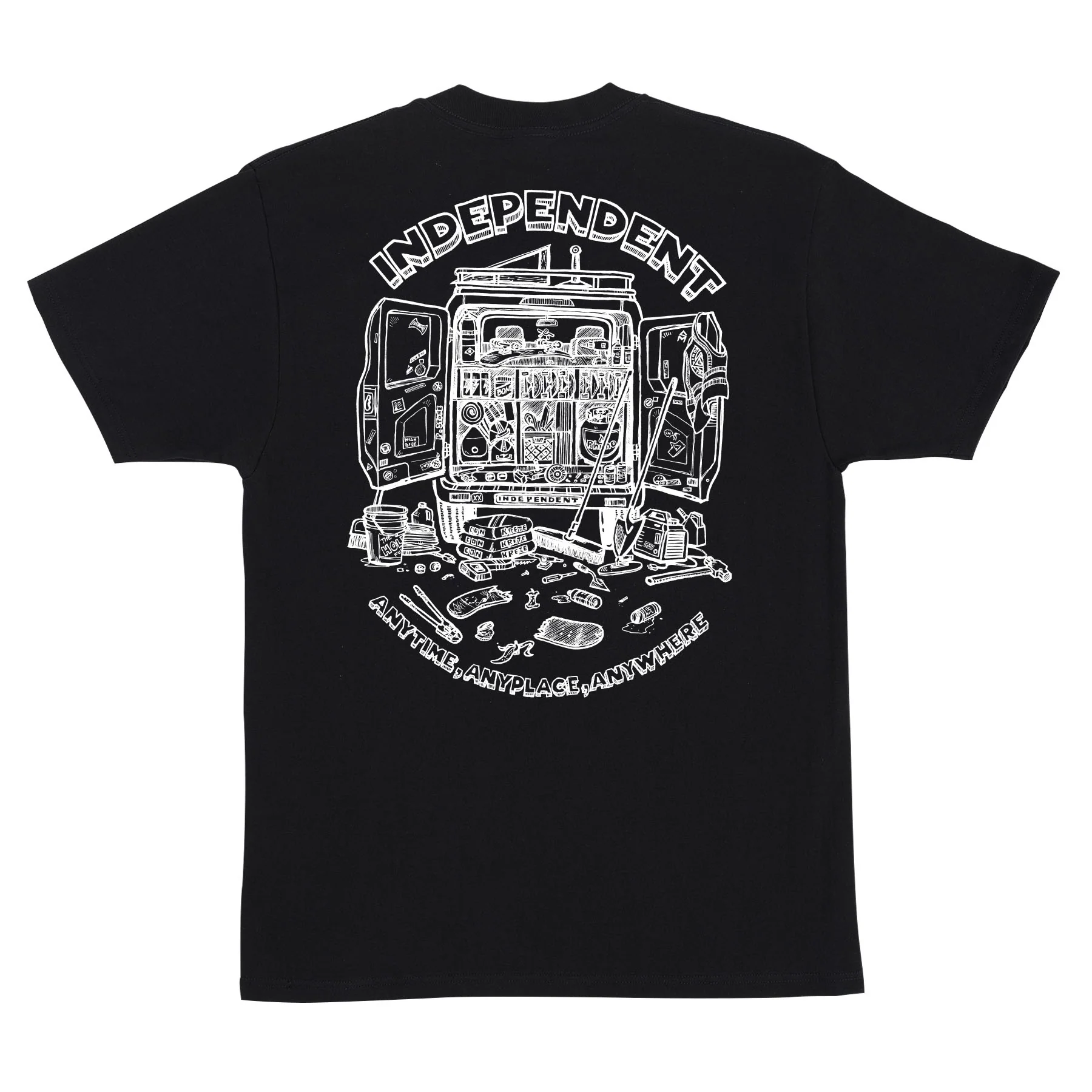 Anytime Anyplace Anywhere Mens Independent T-Shirt - Image 2