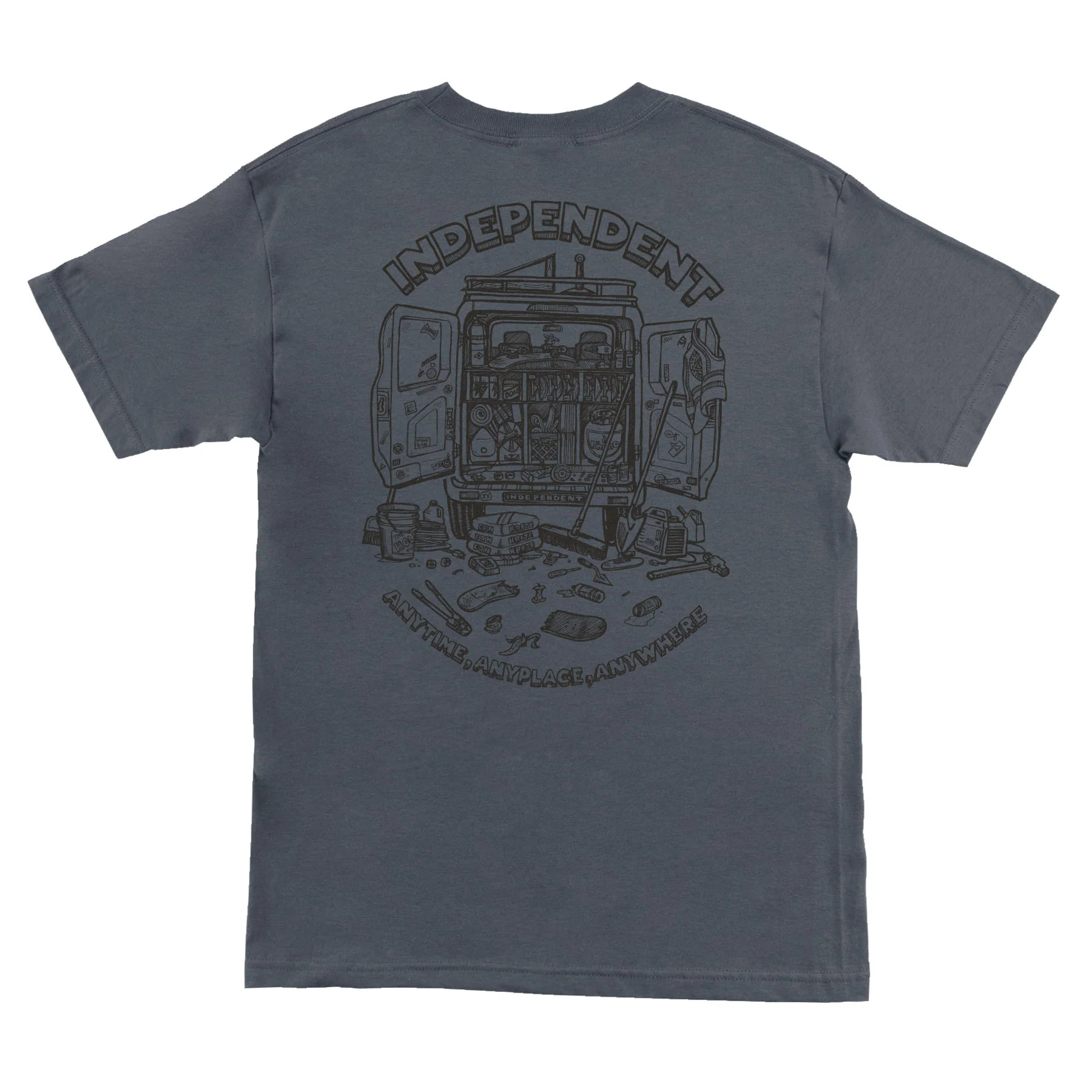 Anytime Anyplace Anywhere Mens Independent T-Shirt - Image 4